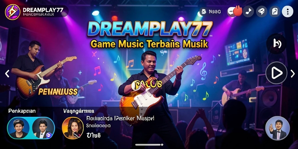Tampilan gameplay DREAMPLAY77 yang seru dan penuh warna.