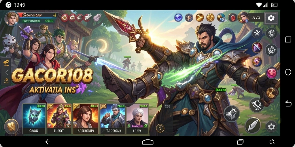 Screenshot GACOR108 menunjukkan tampilan antarmuka yang bersih dan user-friendly.
