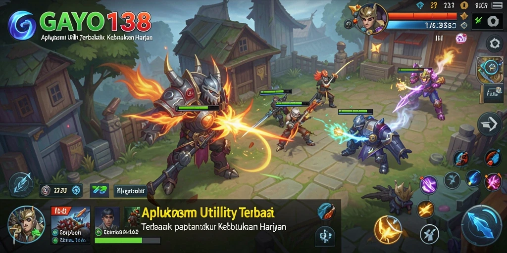 Screenshot utama GAYO138 yang menunjukkan fitur pengelolaan aplikasi.