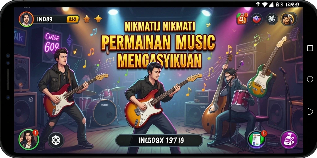 Screenshoot IND89 menampilkan gameplay yang menyenangkan dalam permainan musik.