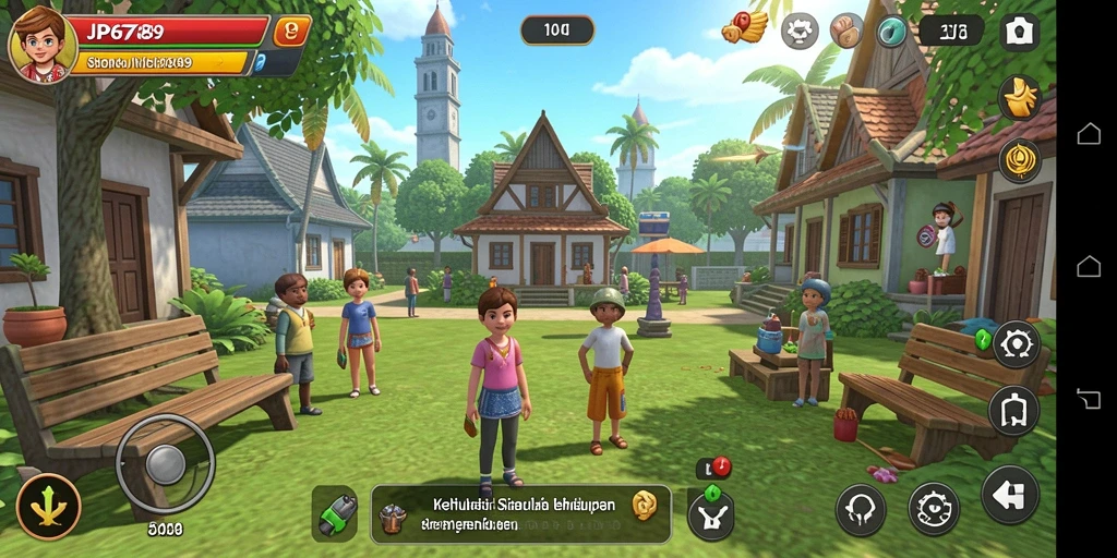 Tampilan menarik dari gameplay simulasi JP6789 dengan beragam aktivitas.