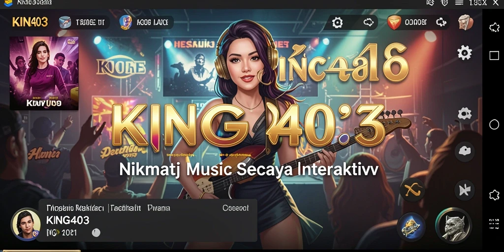 Tangkapan layar KING403 menampilkan gameplay musik yang seru dan interaktif.