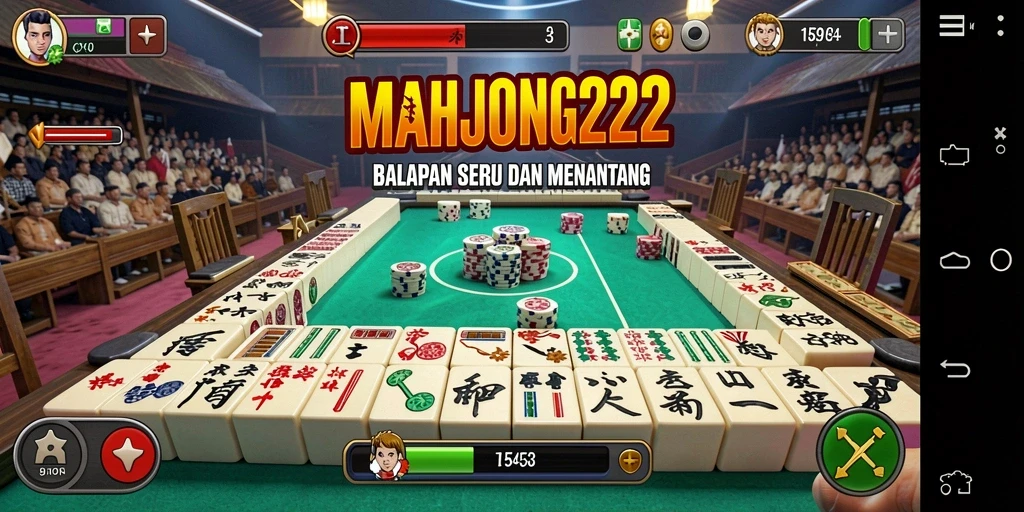 Tangkapan layar gameplay seru dari game balapan MAHJONG222.
