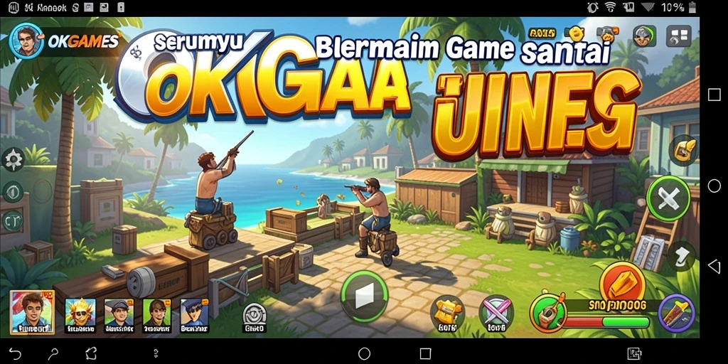 Tampilan gameplay seru dan menyenangkan di OKGAMES.