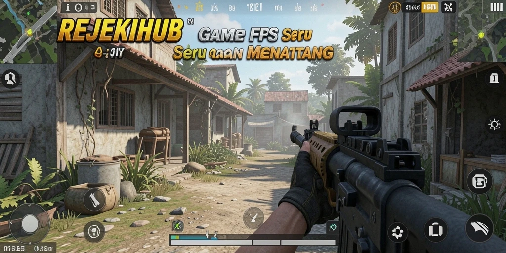 Gameplay seru di REJEKIHUB dengan aksi tembak-menembak intens.