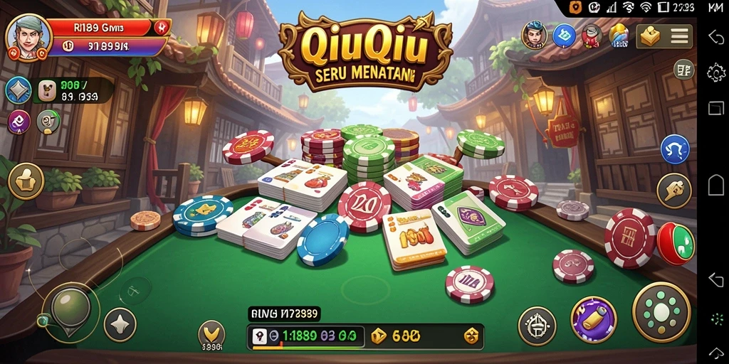 Tampilan gameplay QiuQiu yang menarik dan mendebarkan.