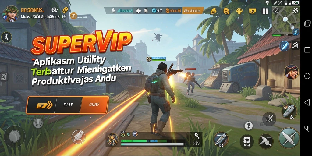 Tampilan utama SUPERVIP yang intuitif dan fungsional.