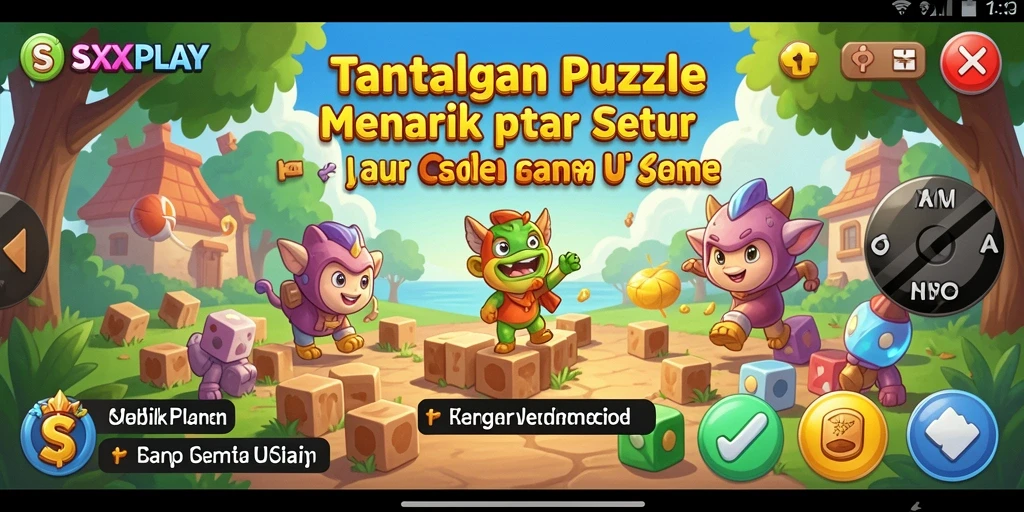 Gameplay SXXPLAY yang menantang dan mengasyikkan dalam puzzle.