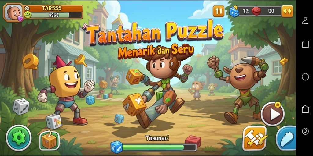 TAR555 menampilkan gameplay Puzzle yang menantang dan seru.