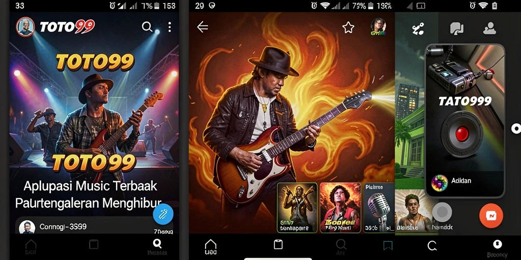 Gambaran utama TOTO99 dengan gameplay musik yang seru.